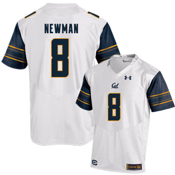 Men #8 Jack Newman Cal Bears College Football Jerseys Sale-White - Click Image to Close